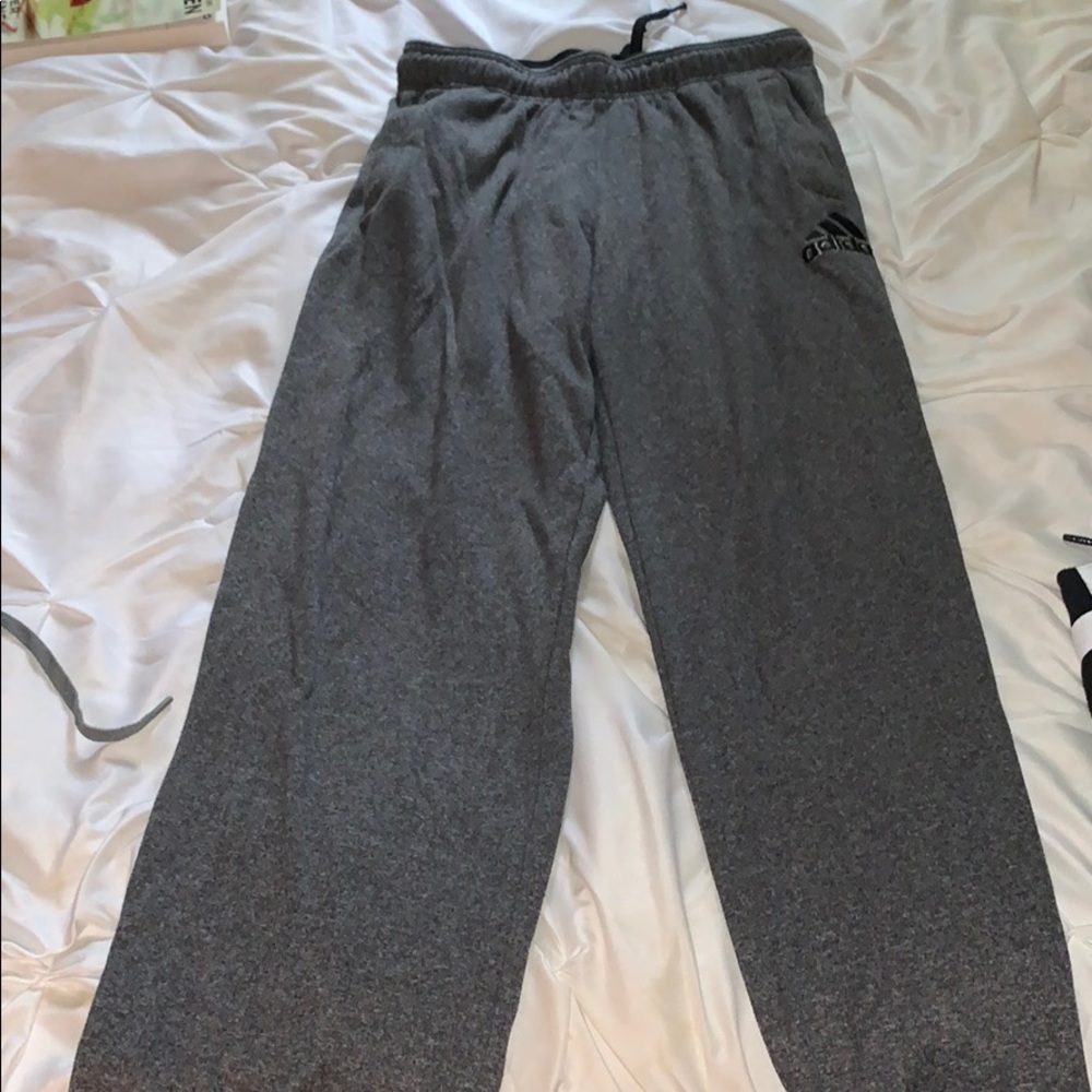 grey adidas sweatpants
